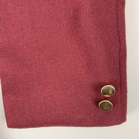 Vintage 80s Harvard Mens Wool Band Blazer Embroidered Logo Flawed w/ Moth Holes - Picture 9 of 16